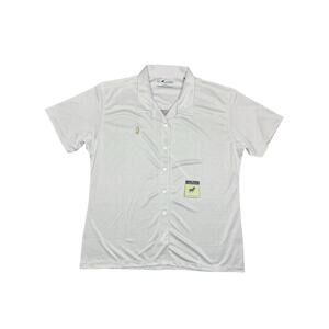 Women’s Horn Legend Bamboo Charcoal Performance Polo Shirt XL Gray Striped